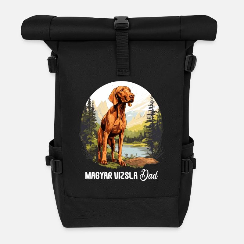 Magyar Vizsla - Rolltop Rucksack - Schwarz