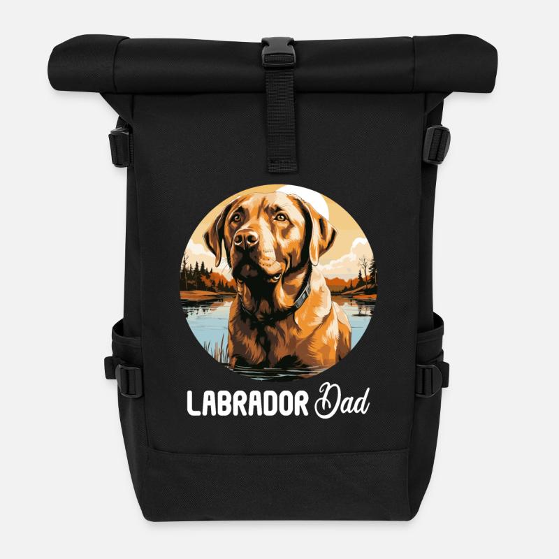 Labrador - Rolltop Rucksack - Schwarz