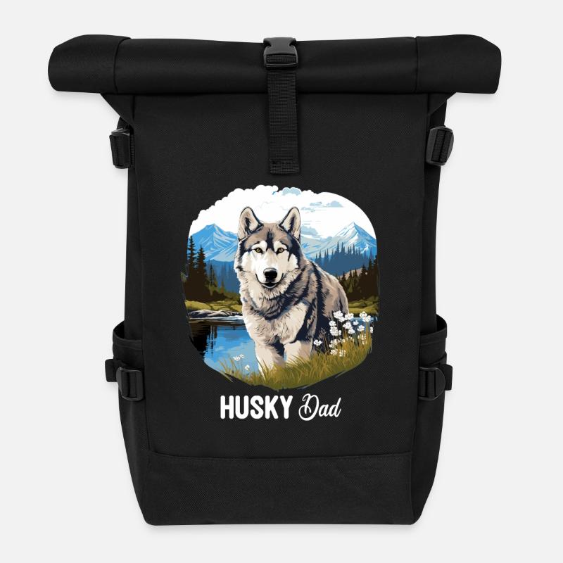 Husky - Rolltop Rucksack - Schwarz