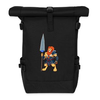 Jeu de rôle Personnage - Combattant - Lion - Sac à dos roll top - noir - Devant