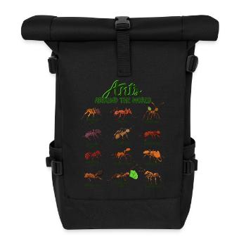 Ants of the World - Ants - Roll Top Backpack - black - Front