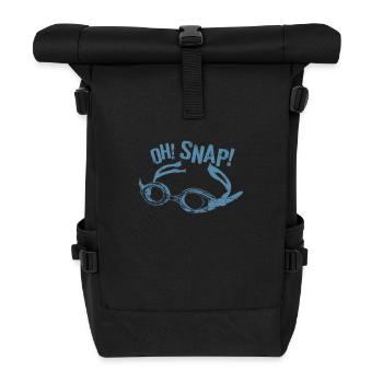 Oh! Snap! Traucherbrille Schwimmen Sport - Rolltop Rucksack - Schwarz - Vorne