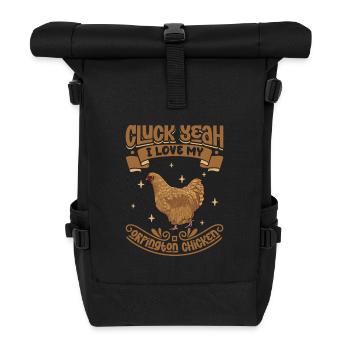 I love my Orpington - Roll Top Backpack - black - Front