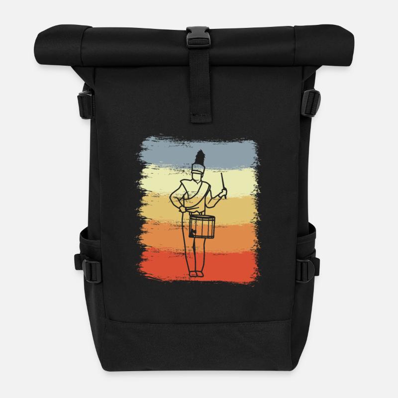Spielmannszug - Rolltop Rucksack - Schwarz