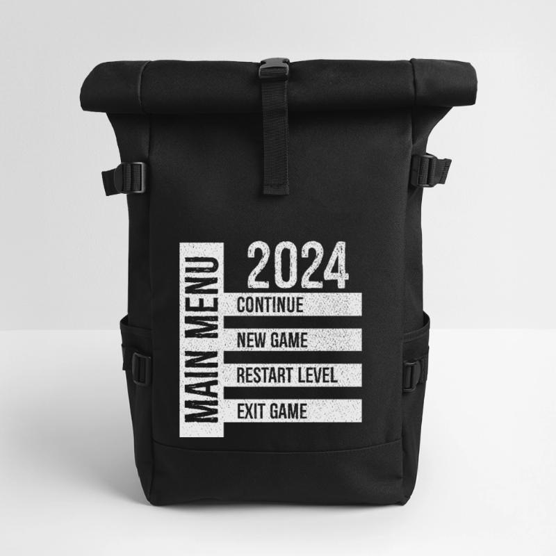 Main Menu Continue New Game Restart Level Exit Roll Top Backpack