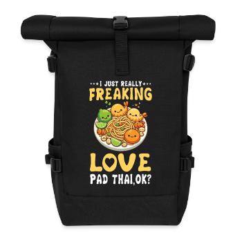 Pad Thai Love - Thai Cuisine Delight & Asian Food - Roll Top Backpack - black - Front