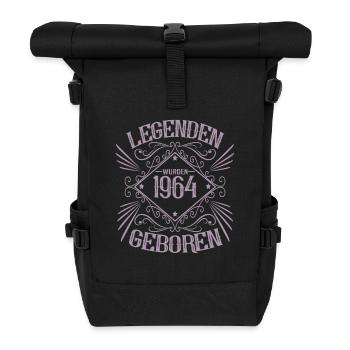 Legtenden wurden 1964 geboren - Rolltop Rucksack - Schwarz - Vorne