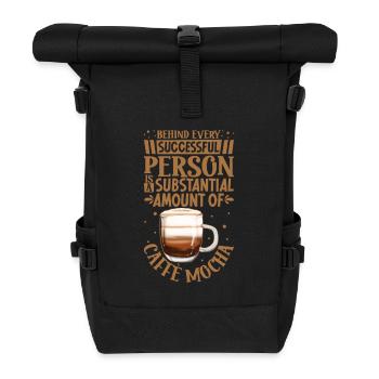 Succès uniquement avec le moka Caffè - Sac à dos roll top - noir - Devant