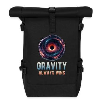 L’art des trous noirs d’astrophysique avec la gravité toujours - Sac à dos roll top - noir - Devant