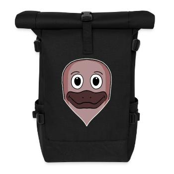Platypus Animal Head Animal Head - Roll Top Backpack - black - Front