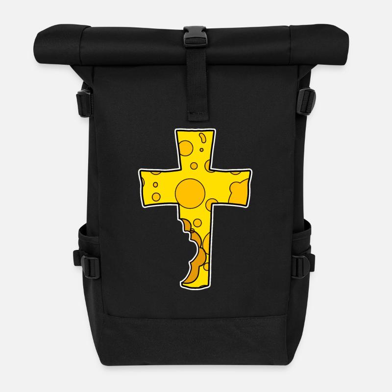 Kreuz Symbol Christentum Jesus Kirche Religion - Rolltop Rucksack - Schwarz