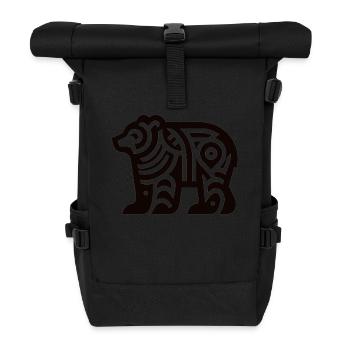 Ours du zodiaque amérindien - Sac à dos roll top - noir - Devant