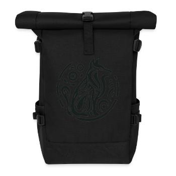 Wolve Indianer-Tierkreiszeichen - Rolltop Rucksack - Schwarz - Vorne