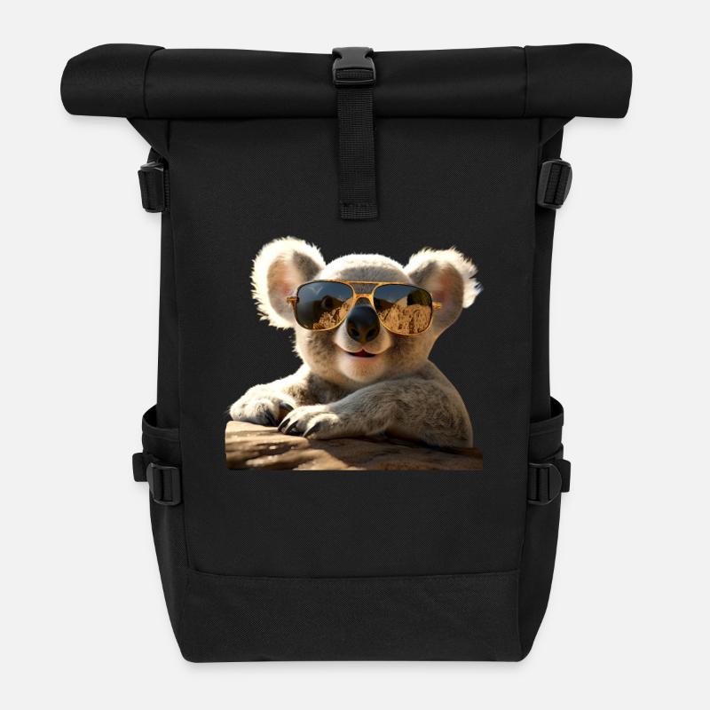 Koala Australie Koalas Koala Ours Mignon Koala Ours - Sac à dos roll top - noir