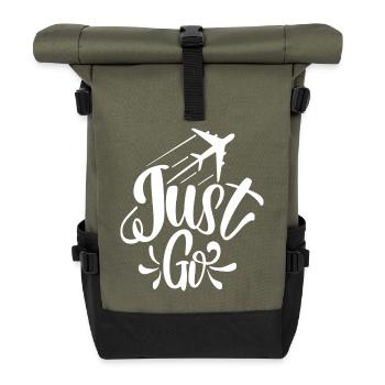 Allez-y, tout simplement - Sac à dos roll top - olive/noir - Devant