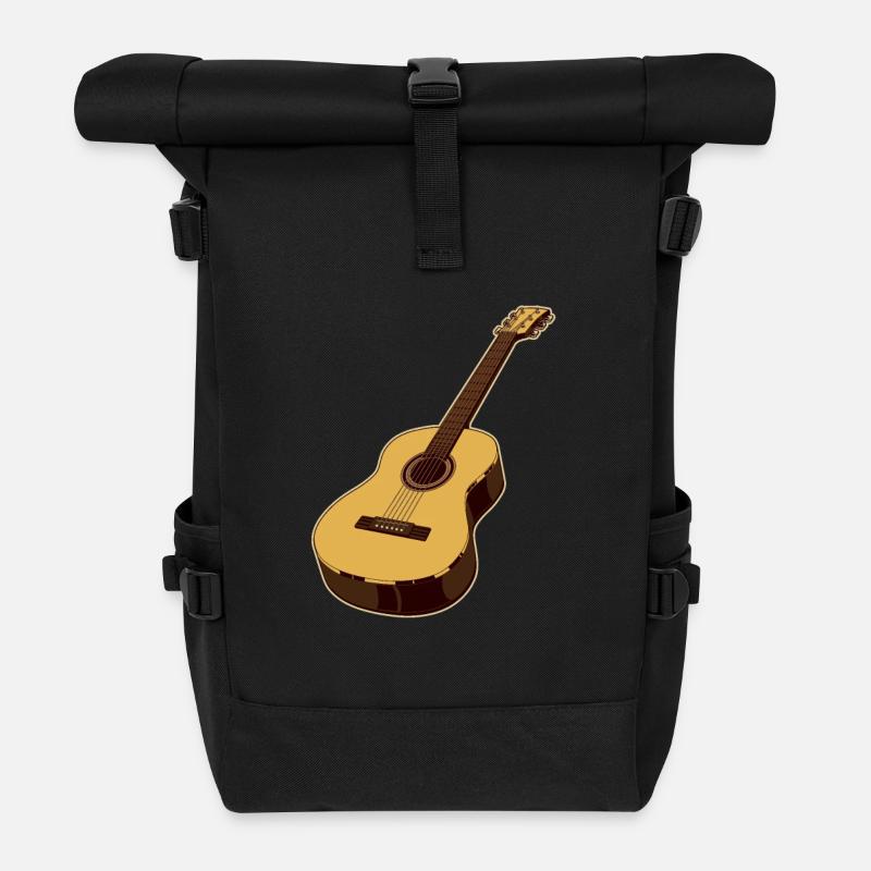 Guitare - Sac à dos roll top - noir