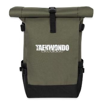 Taekwondo Childan Korean martial arts - Roll Top Backpack - olive/black - Front