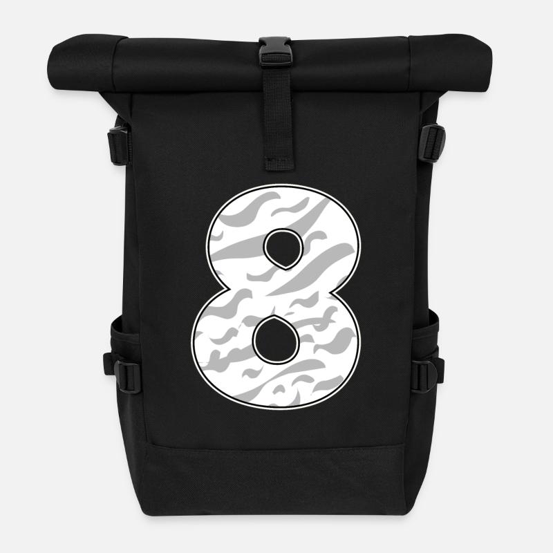 8 - Rolltop Rucksack - Schwarz