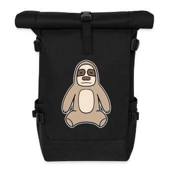 Paresseux Motif Animal - Sac à dos roll top - noir - Devant