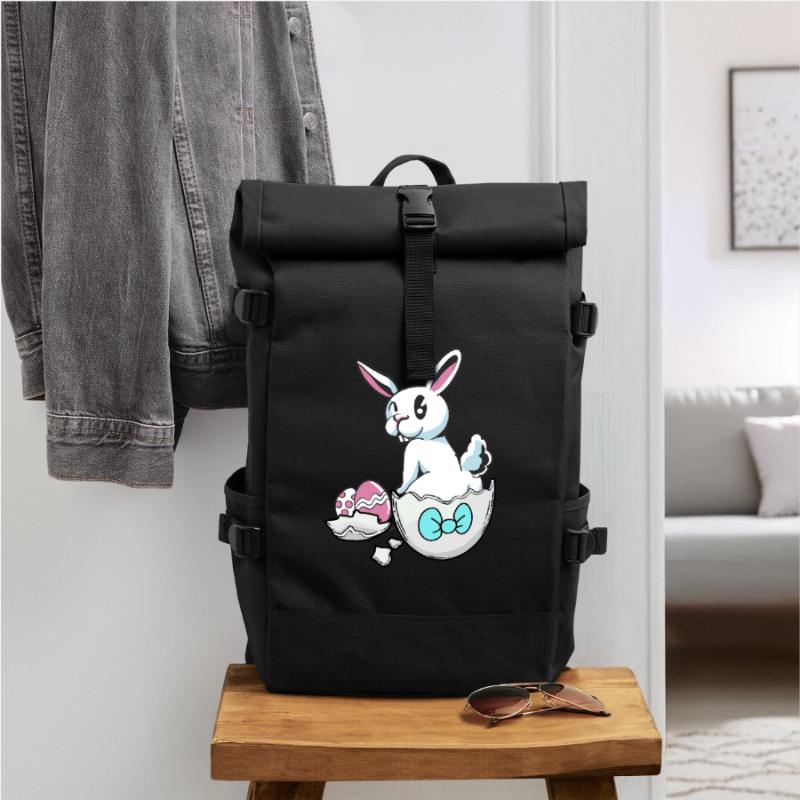 Easter Easter Bunny Eggshell Easter Eggs Child Eggs Egg Roll Top Backpack