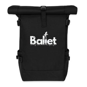 Ballet is my second Language - Rolltop Rucksack - Schwarz - Vorne