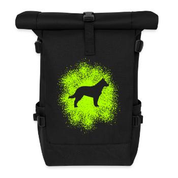 Schäferhund – Treuer Begleiter - Rolltop Rucksack - Schwarz - Vorne