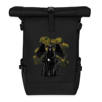 Tod Monster Horror Satan Dämon Tod Halloween - Rolltop Rucksack - Schwarz - Vorne