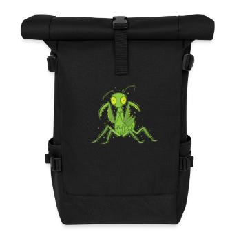 Gottesanbeterin Tier - Rolltop Rucksack - Schwarz - Vorne