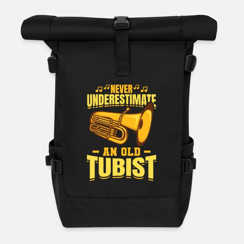 Tuba Großvater - Rolltop Rucksack - Schwarz