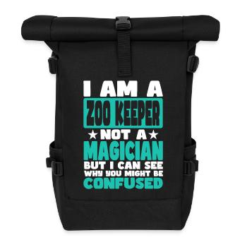 Zoo Keeper - Roll Top Backpack - black - Front
