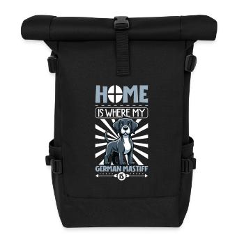 Home - Great Dane - Roll Top Backpack - black - Front