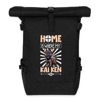 Home - Kai Ken - Roll Top Backpack - black - Front