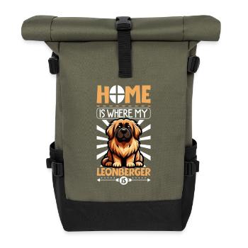 Accueil - Leonberger - Sac à dos roll top - olive/noir - Devant