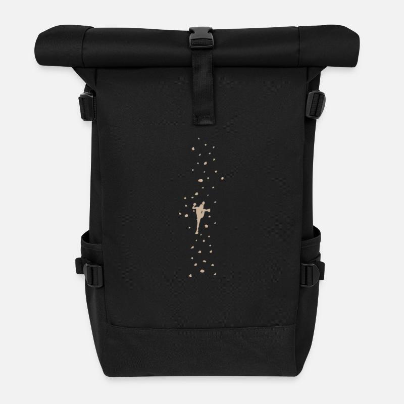 Climbing wall bouldering - Roll Top Backpack - black
