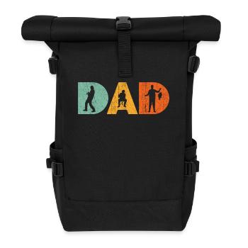 Fishing Dad Perfect for You - Roll Top Backpack - black - Front