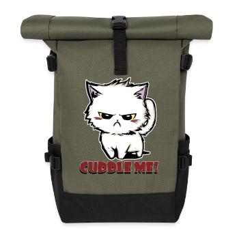 cuddle me - Rolltop Rucksack - Olive/Schwarz - Vorne