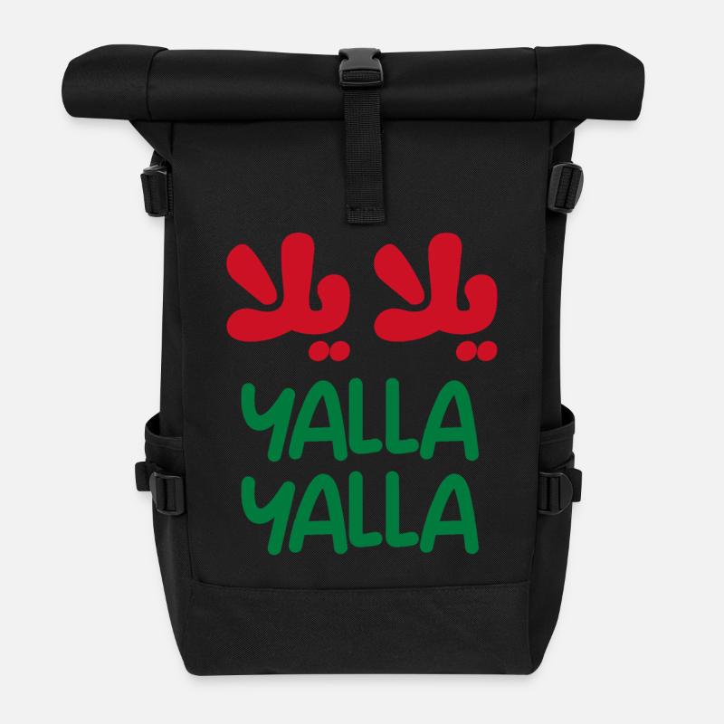 Yalla yalla - Rolltop Rucksack - Schwarz