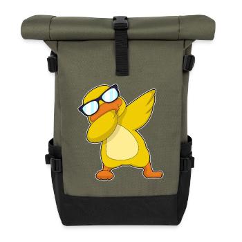 Danse Hip Hop Canard - Sac à dos roll top - olive/noir - Devant