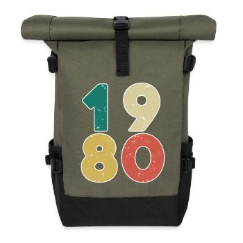 1980 - Année 1980 - Année 1980 - Sac à dos roll top - olive/noir - Devant