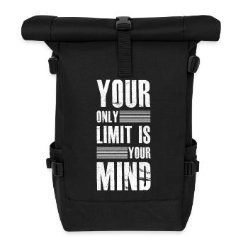 Succès Motivation et Succès cadeau slogan - Sac à dos roll top - noir - Devant
