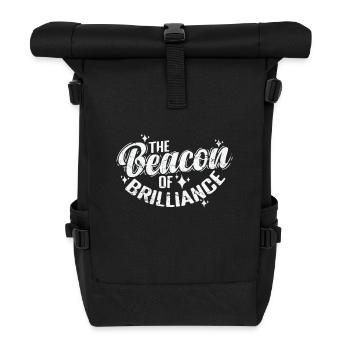 Le phare de l’éclat - Sac à dos roll top - noir - Devant