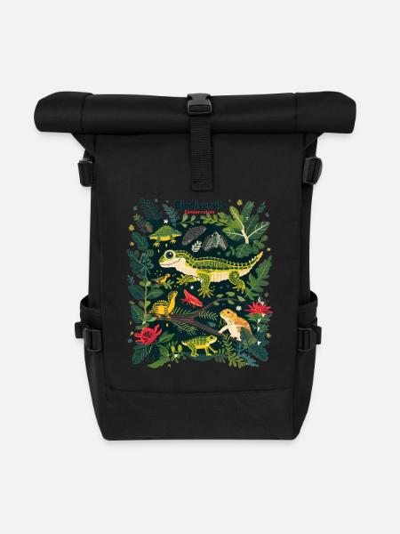 Biodiversität Erhaltung Tropische Fauna - Rolltop Rucksack - Schwarz