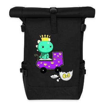 Bébé Dragon Dragon Grossesse Bébé Naissance - Sac à dos roll top - noir - Devant