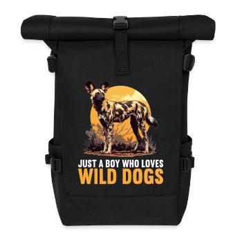 Wildhunde Wildhund - Rolltop Rucksack - Schwarz - Vorne