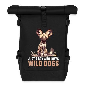 Wildhunde Wildhund - Rolltop Rucksack - Schwarz - Vorne