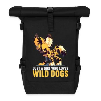 Wildhunde Wildhund - Rolltop Rucksack - Schwarz - Vorne