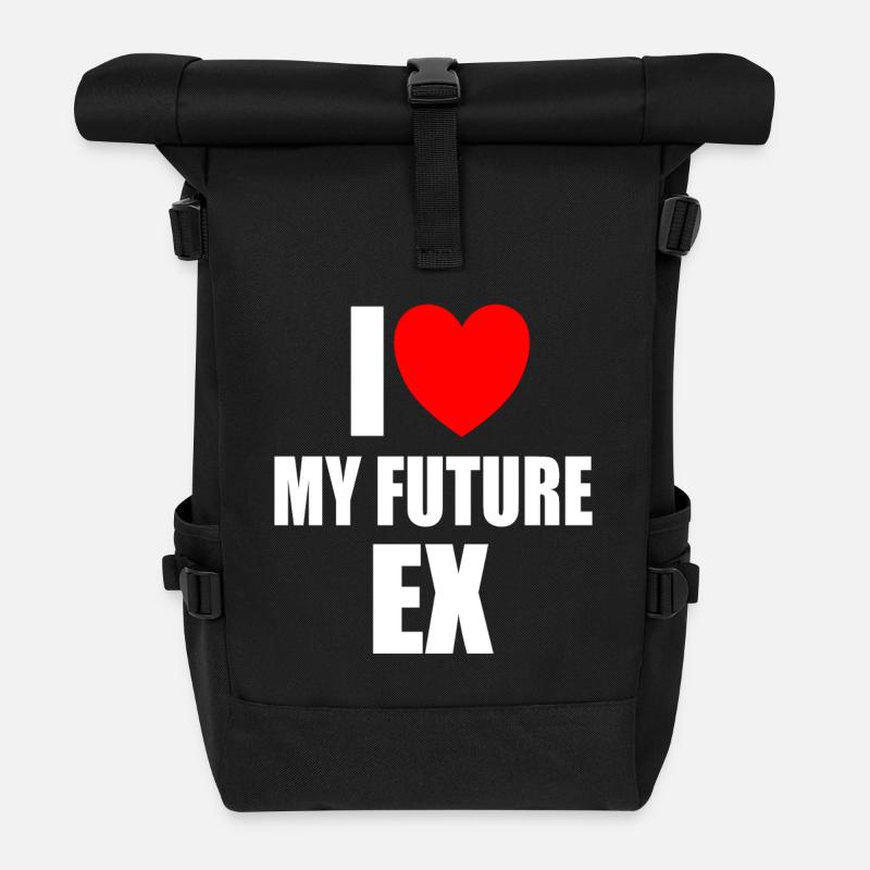 J’aime mon futur ex - Sac à dos roll top - noir