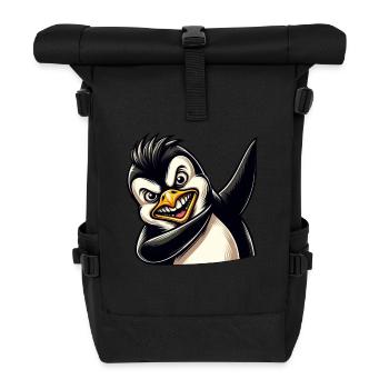 Penguin Dab Dabbing Cool - Roll Top Backpack - black - Front
