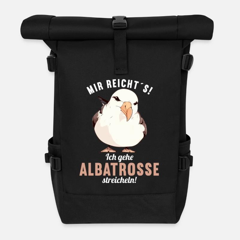 Albatross Albatrosse Albatros - Rolltop Rucksack - Schwarz