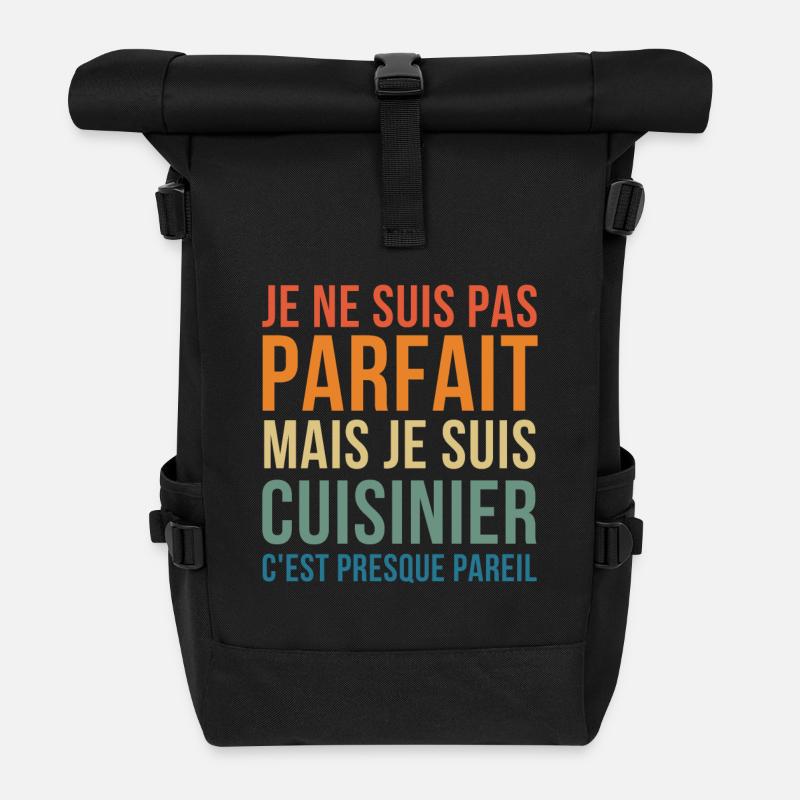 Ein perfekter Koch - Rolltop Rucksack - Schwarz